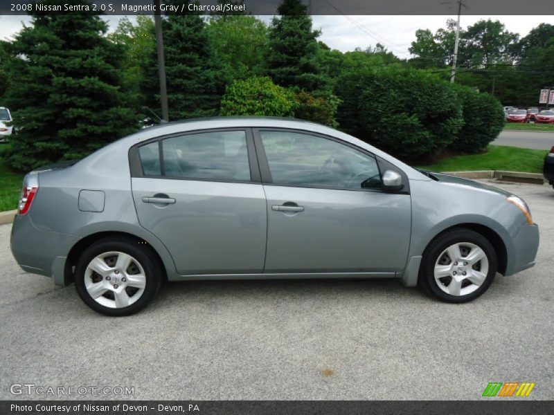 Magnetic Gray / Charcoal/Steel 2008 Nissan Sentra 2.0 S