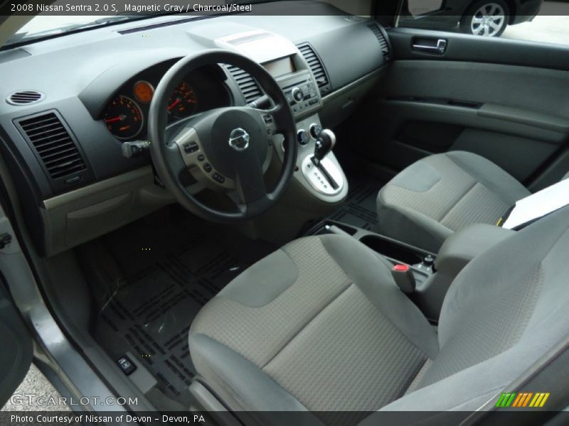  2008 Sentra 2.0 S Charcoal/Steel Interior