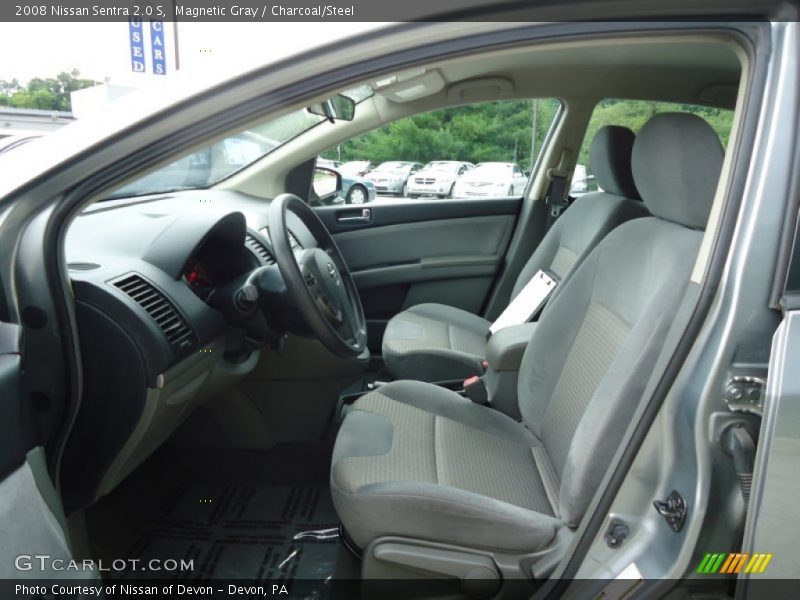  2008 Sentra 2.0 S Charcoal/Steel Interior
