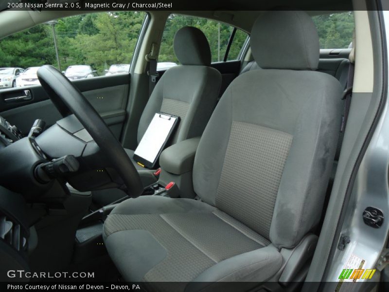  2008 Sentra 2.0 S Charcoal/Steel Interior