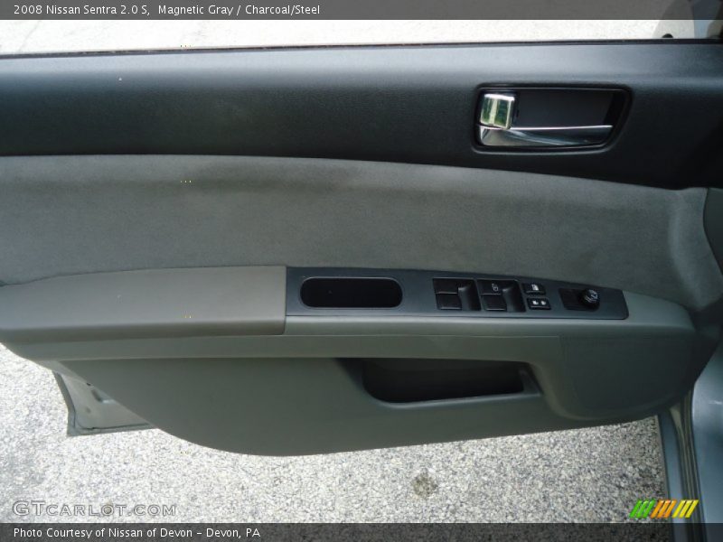 Magnetic Gray / Charcoal/Steel 2008 Nissan Sentra 2.0 S