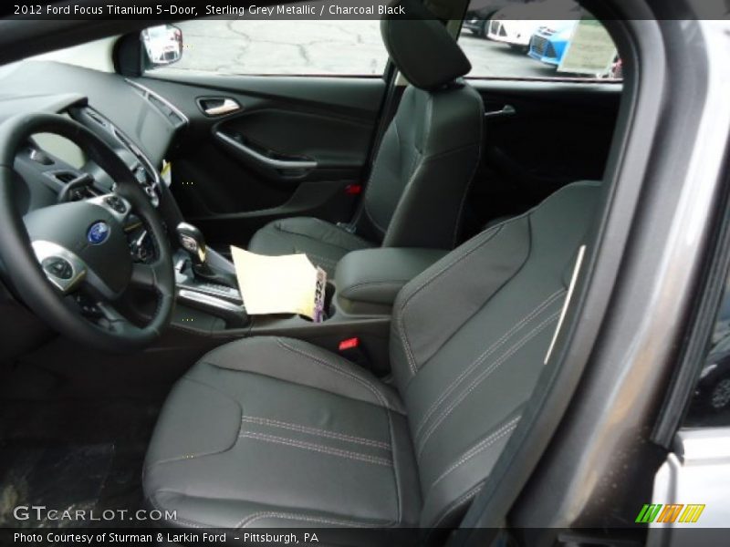  2012 Focus Titanium 5-Door Charcoal Black Interior