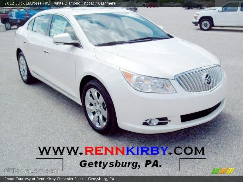 White Diamond Tricoat / Cashmere 2012 Buick LaCrosse FWD