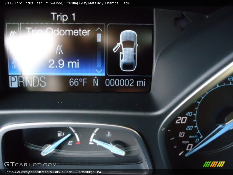 Sterling Grey Metallic / Charcoal Black 2012 Ford Focus Titanium 5-Door