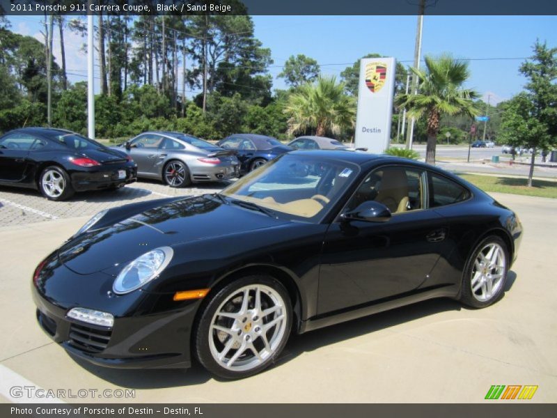 Black / Sand Beige 2011 Porsche 911 Carrera Coupe
