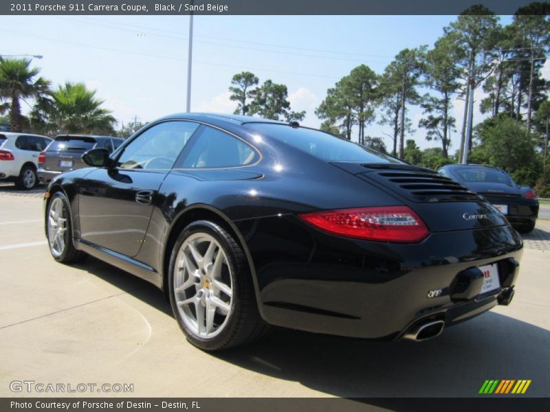Black / Sand Beige 2011 Porsche 911 Carrera Coupe