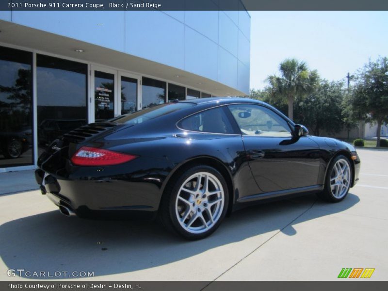 Black / Sand Beige 2011 Porsche 911 Carrera Coupe