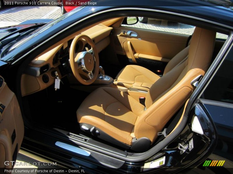 Black / Sand Beige 2011 Porsche 911 Carrera Coupe