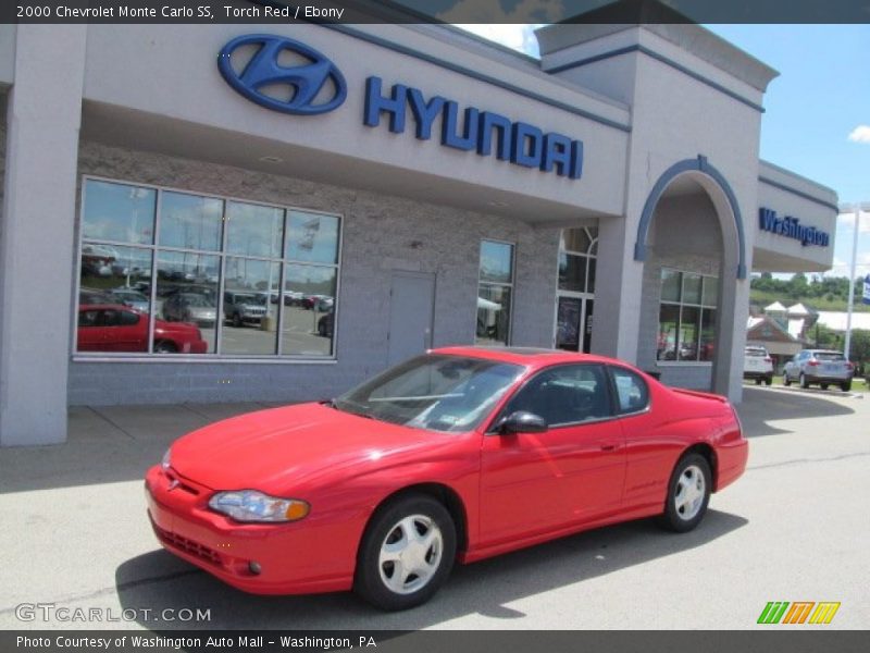Torch Red / Ebony 2000 Chevrolet Monte Carlo SS