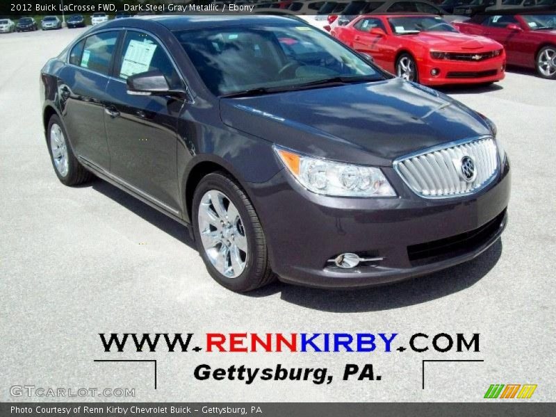 Dark Steel Gray Metallic / Ebony 2012 Buick LaCrosse FWD