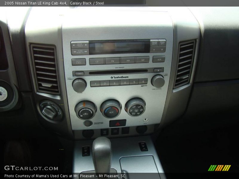 Galaxy Black / Steel 2005 Nissan Titan LE King Cab 4x4