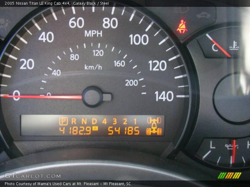 Galaxy Black / Steel 2005 Nissan Titan LE King Cab 4x4