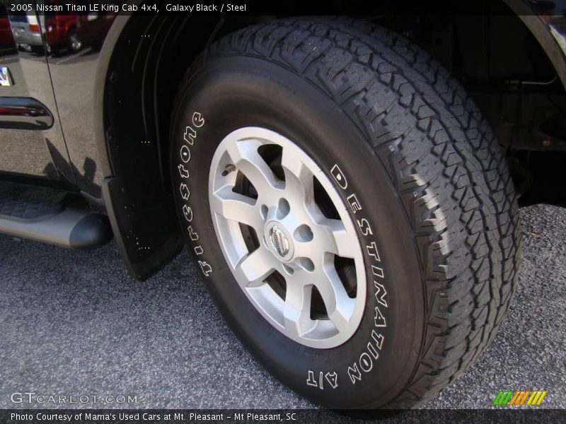 Galaxy Black / Steel 2005 Nissan Titan LE King Cab 4x4