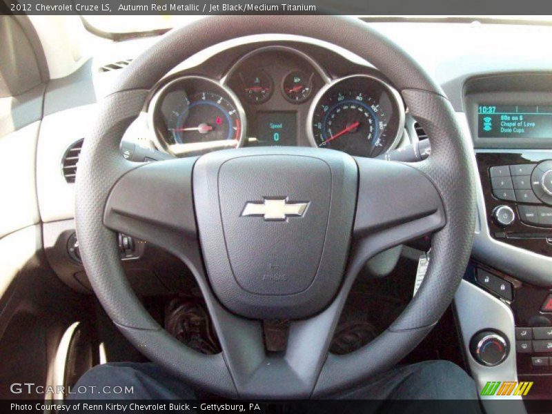 Autumn Red Metallic / Jet Black/Medium Titanium 2012 Chevrolet Cruze LS