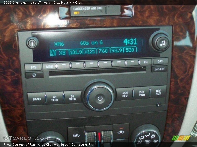 Ashen Gray Metallic / Gray 2012 Chevrolet Impala LT