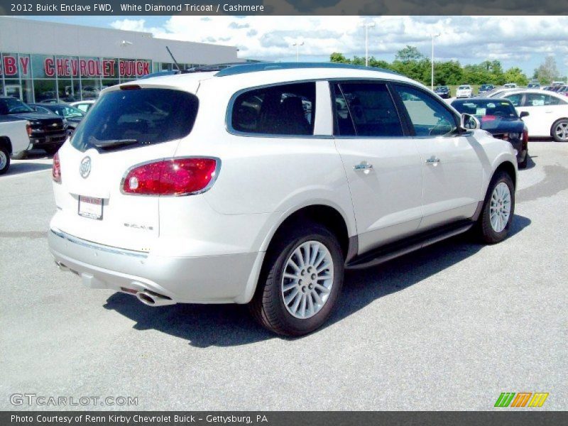 White Diamond Tricoat / Cashmere 2012 Buick Enclave FWD