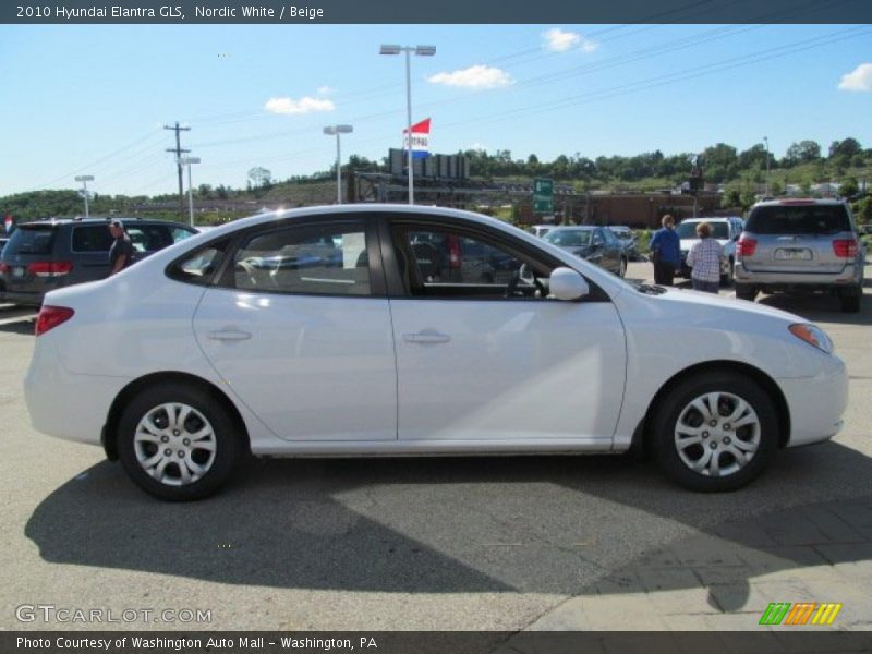 Nordic White / Beige 2010 Hyundai Elantra GLS