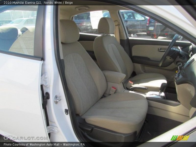 Nordic White / Beige 2010 Hyundai Elantra GLS