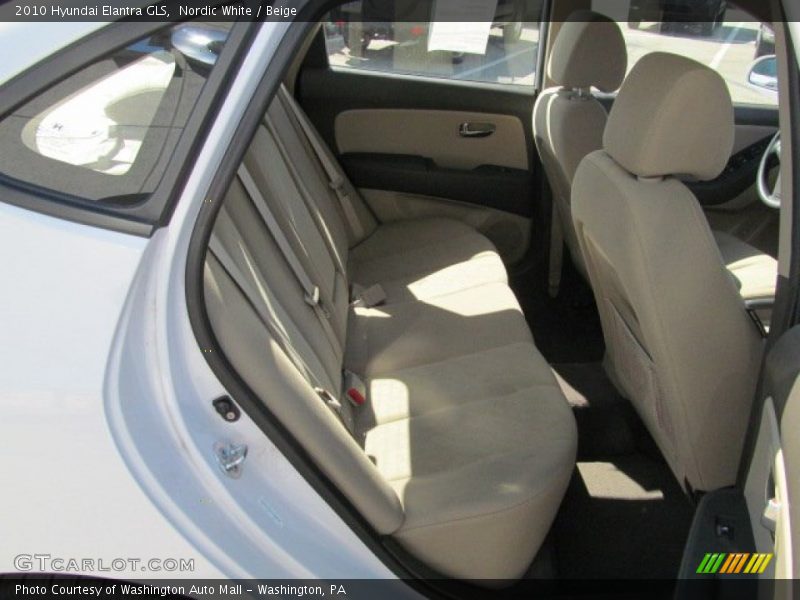Nordic White / Beige 2010 Hyundai Elantra GLS