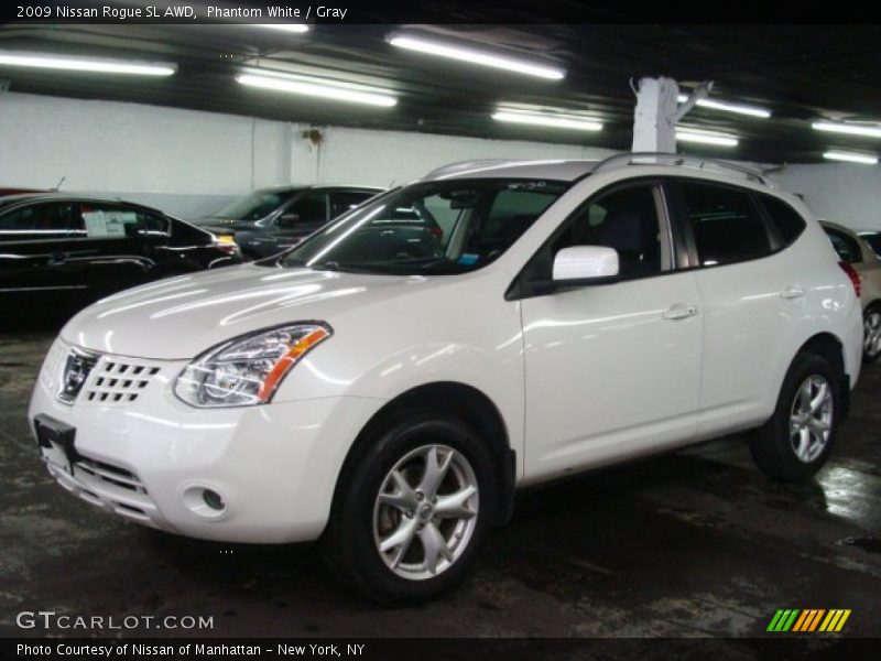 Phantom White / Gray 2009 Nissan Rogue SL AWD