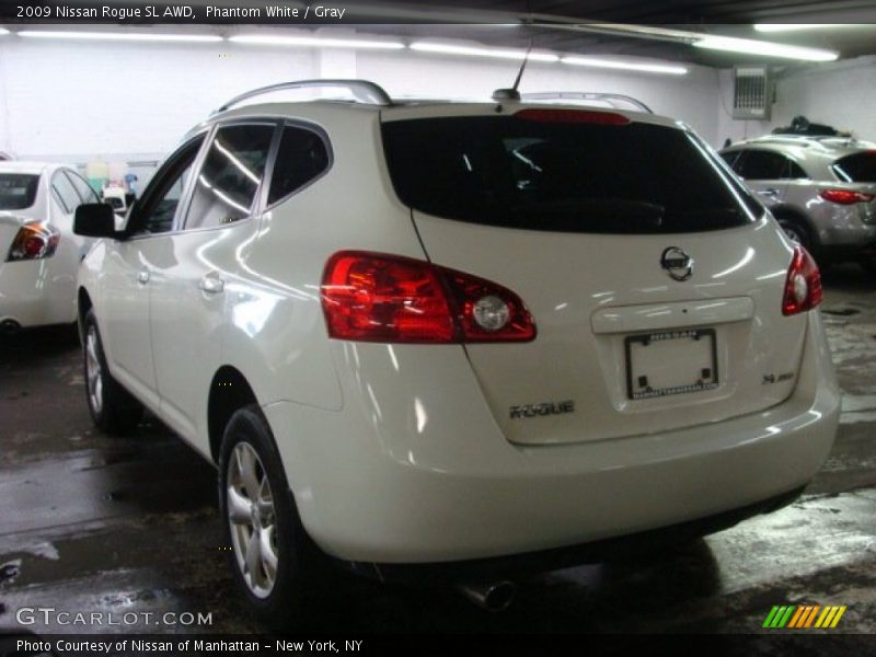Phantom White / Gray 2009 Nissan Rogue SL AWD