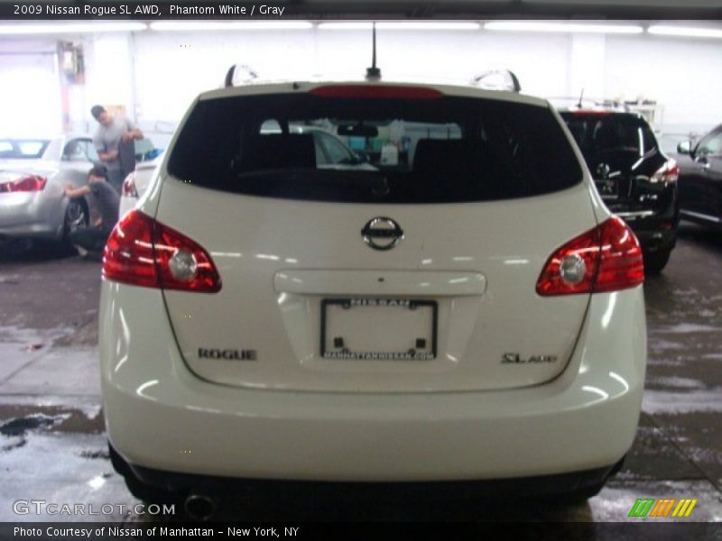 Phantom White / Gray 2009 Nissan Rogue SL AWD