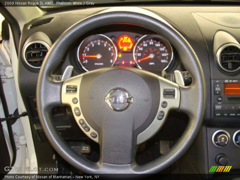 Phantom White / Gray 2009 Nissan Rogue SL AWD