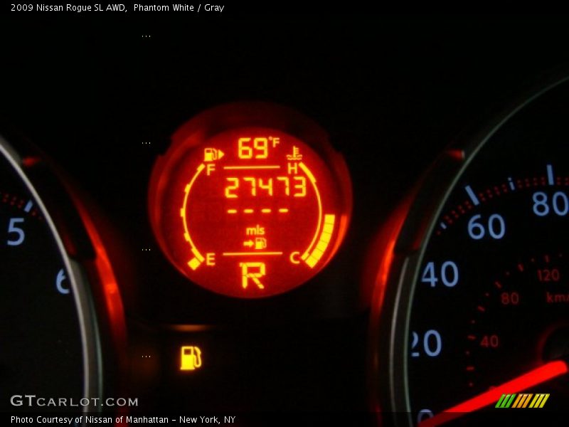 Phantom White / Gray 2009 Nissan Rogue SL AWD