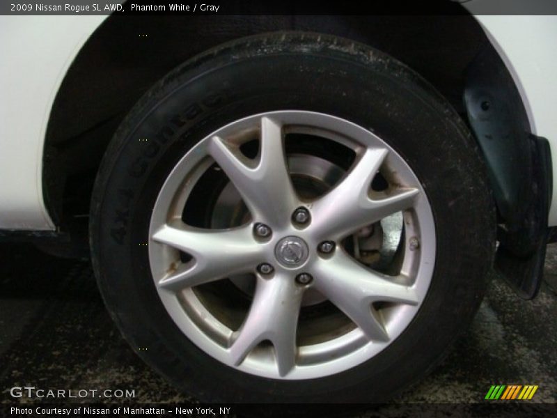 Phantom White / Gray 2009 Nissan Rogue SL AWD