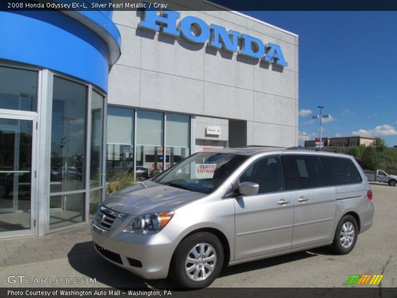 Silver Pearl Metallic / Gray 2008 Honda Odyssey EX-L