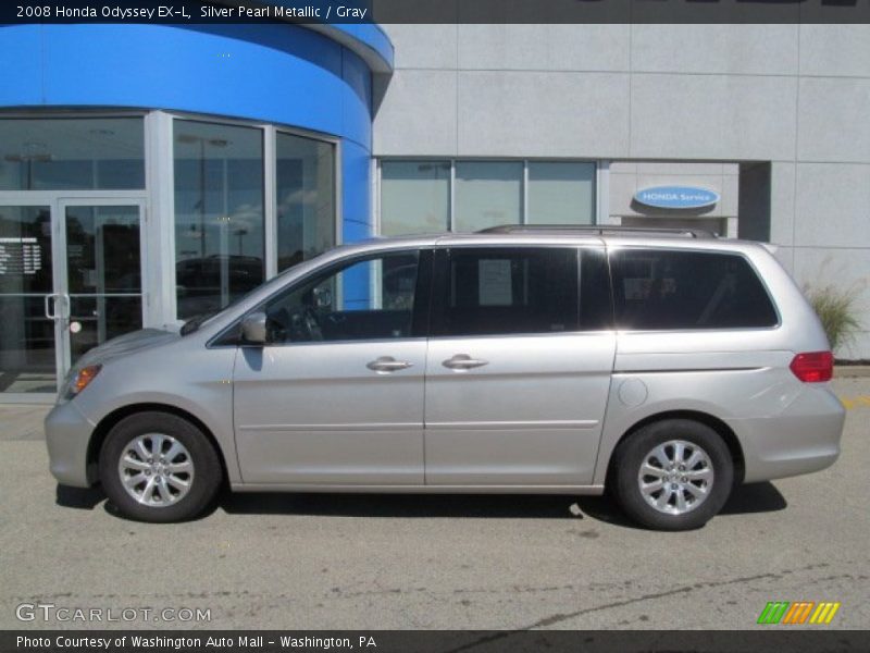 Silver Pearl Metallic / Gray 2008 Honda Odyssey EX-L