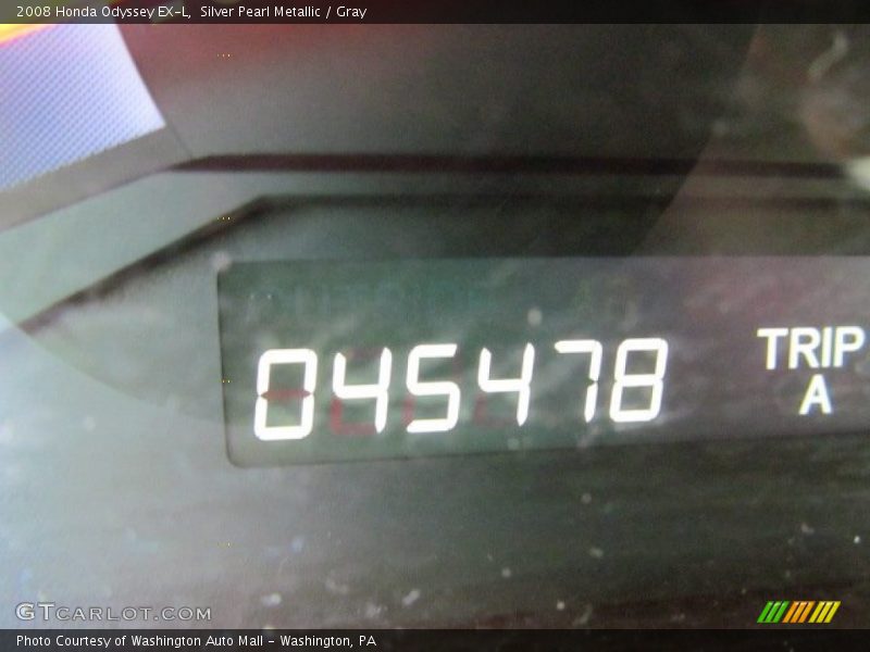 Silver Pearl Metallic / Gray 2008 Honda Odyssey EX-L