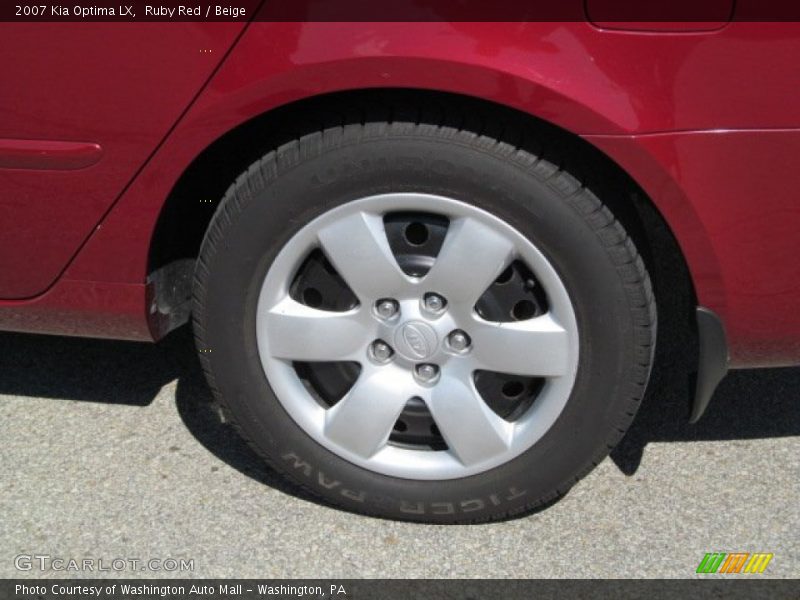 Ruby Red / Beige 2007 Kia Optima LX