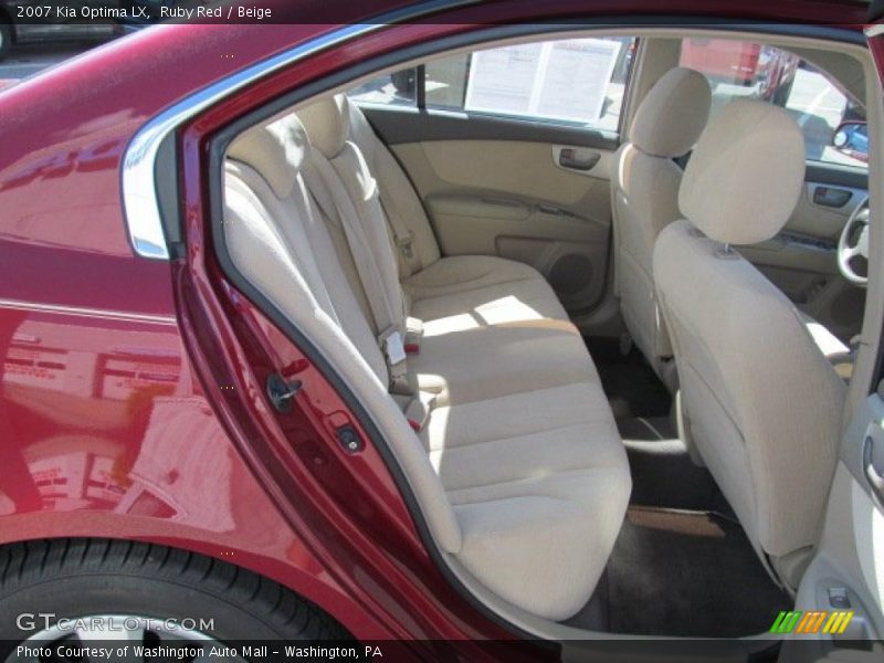 Ruby Red / Beige 2007 Kia Optima LX