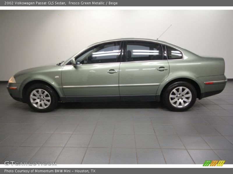 Fresco Green Metallic / Beige 2002 Volkswagen Passat GLS Sedan