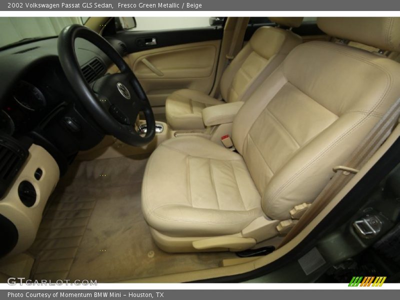 Fresco Green Metallic / Beige 2002 Volkswagen Passat GLS Sedan