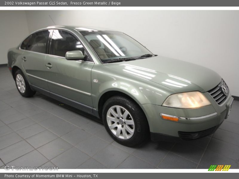 Fresco Green Metallic / Beige 2002 Volkswagen Passat GLS Sedan