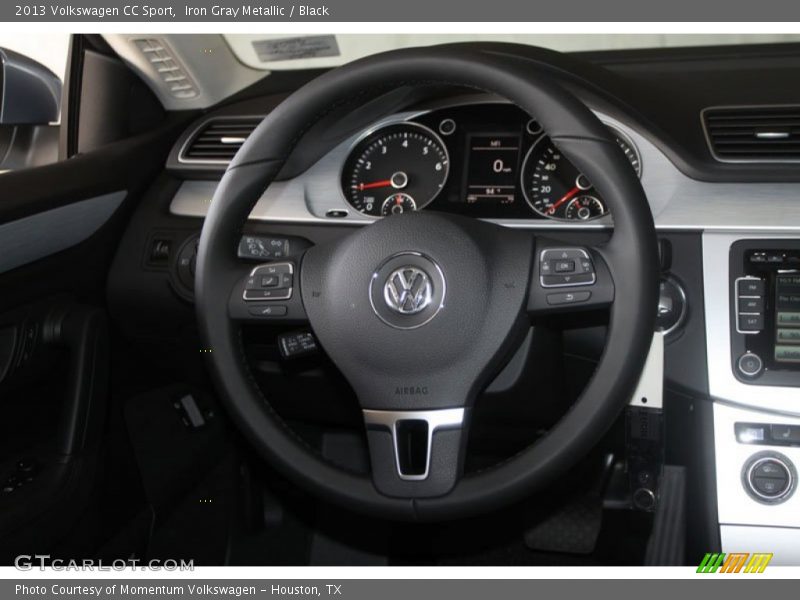 Iron Gray Metallic / Black 2013 Volkswagen CC Sport