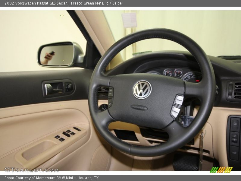 Fresco Green Metallic / Beige 2002 Volkswagen Passat GLS Sedan