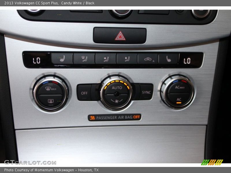 Candy White / Black 2013 Volkswagen CC Sport Plus