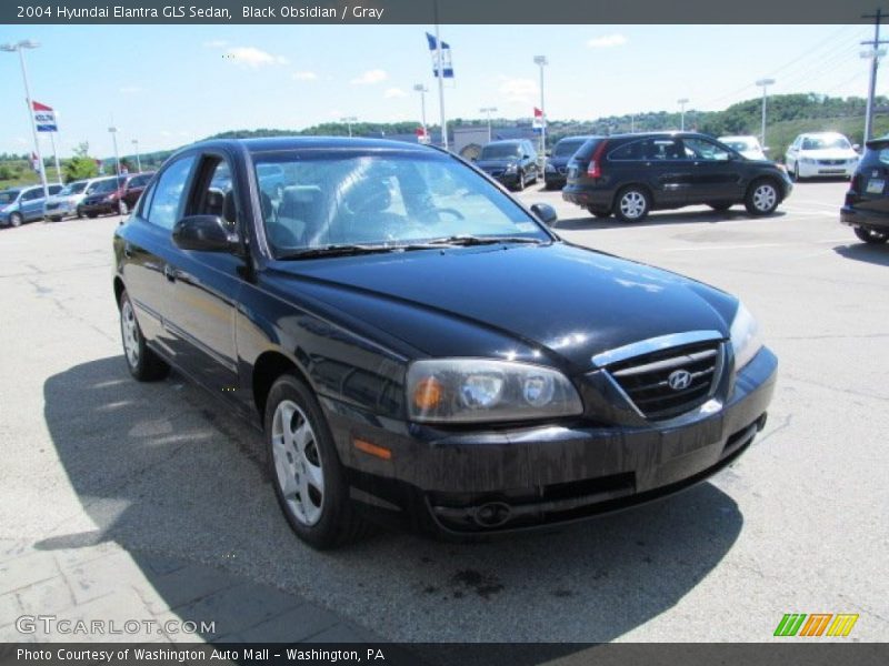 Black Obsidian / Gray 2004 Hyundai Elantra GLS Sedan