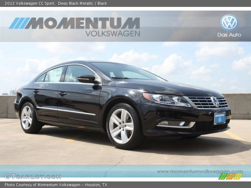 Deep Black Metallic / Black 2013 Volkswagen CC Sport