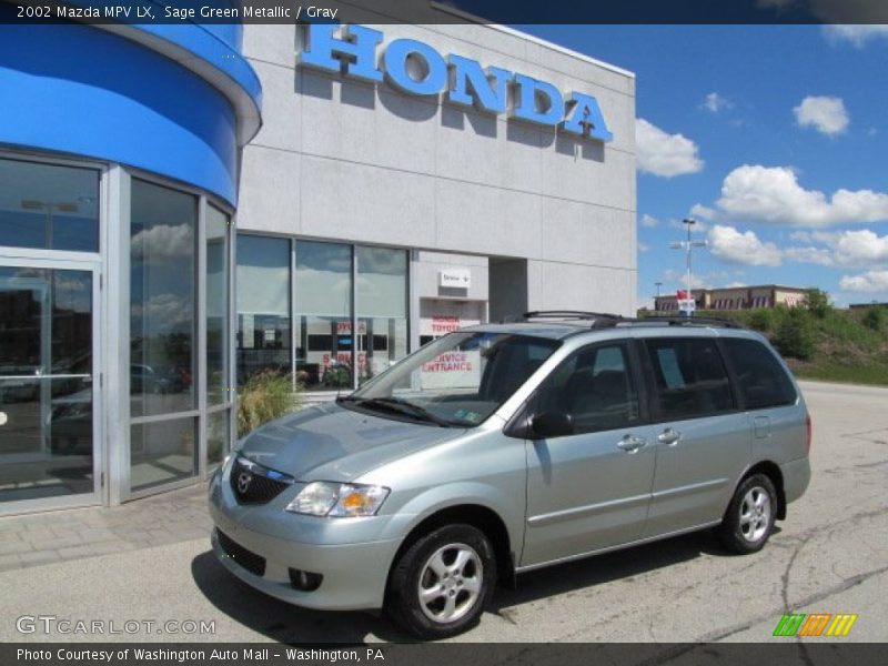 Sage Green Metallic / Gray 2002 Mazda MPV LX