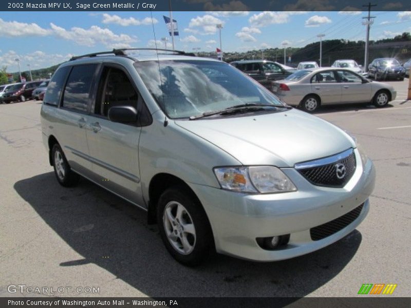 Sage Green Metallic / Gray 2002 Mazda MPV LX