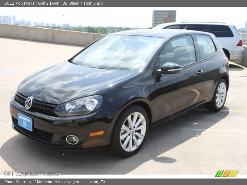 Black / Titan Black 2012 Volkswagen Golf 2 Door TDI
