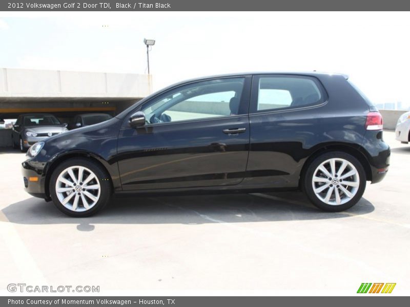 Black / Titan Black 2012 Volkswagen Golf 2 Door TDI