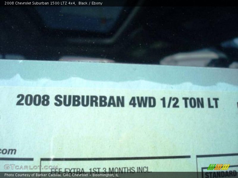 Black / Ebony 2008 Chevrolet Suburban 1500 LTZ 4x4