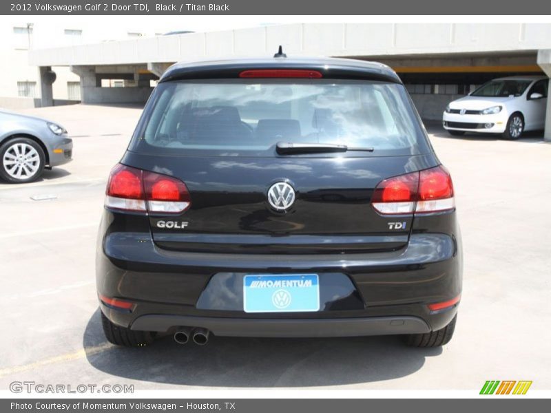 Black / Titan Black 2012 Volkswagen Golf 2 Door TDI