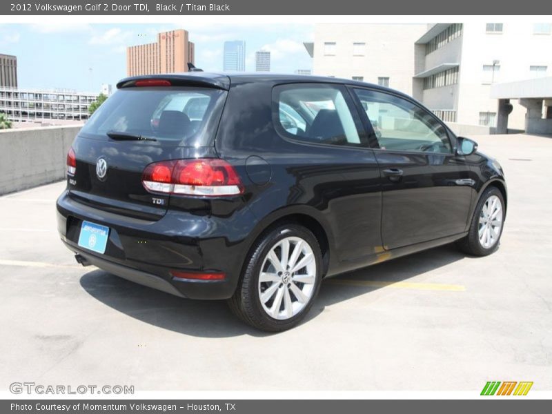 Black / Titan Black 2012 Volkswagen Golf 2 Door TDI