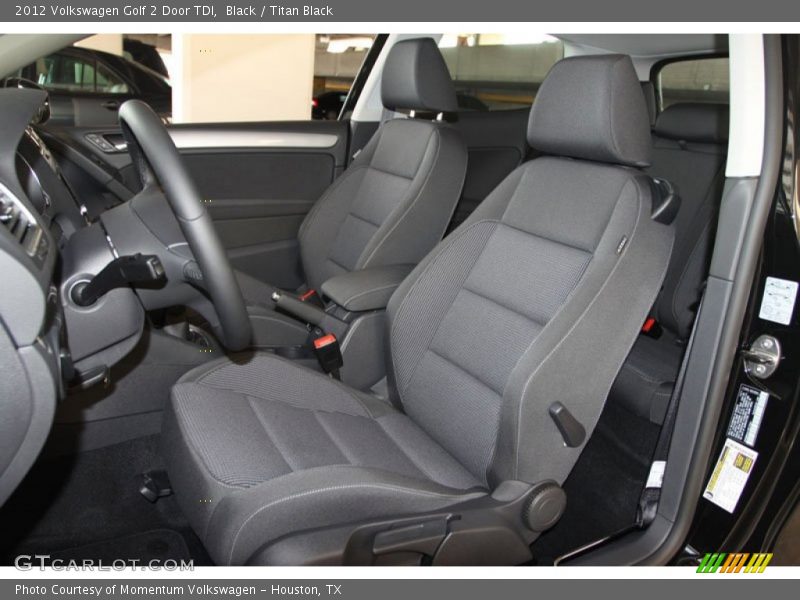  2012 Golf 2 Door TDI Titan Black Interior